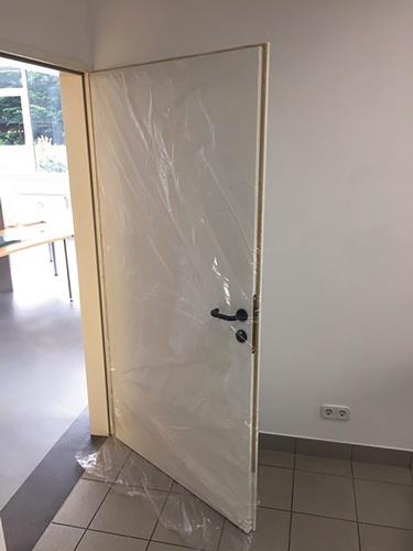 KIRCHNER Schutzhülle SIMPROFLEX Türschutz B.125cm transp.L.240cm 10 St/Karton