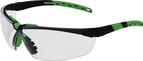 PRO FIT Schutzbrille Sprinter EN 166 EN 170 Bügel schwarz/grün,Scheibe klar PC