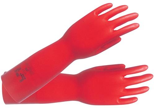 ANSELL Chemikalienhandschuhe AlphaTec Sol-Vex 37-900, rot
