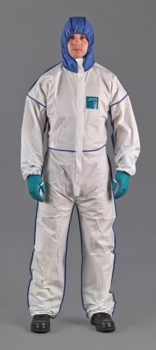 ANSELL Schutzoverall AlphaTec® 1800 Comfort weiß/blau PSA-Kategorie III