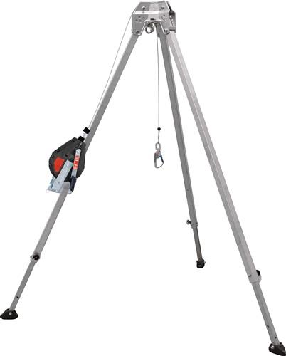 MAS Dreibaum mit Höhensicherungsgerät Aluminium