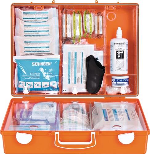 SÖHNGEN Erste Hilfe Koffer Beruf SPEZIAL Werkstatt B400xH300xT150ca.mm orange