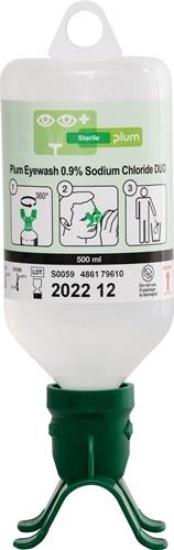 PLUM Augenspülflasche DUO 0,5 l 3 Jahre (ungeöffnete Flasche) DIN EN15154-4