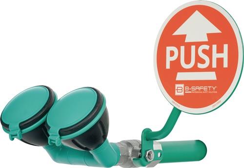 B-SAFETY Augendusche ClassicLine m.zwei Brauseköpfen 45Grad Wm.Anschl.3/4AG Zoll