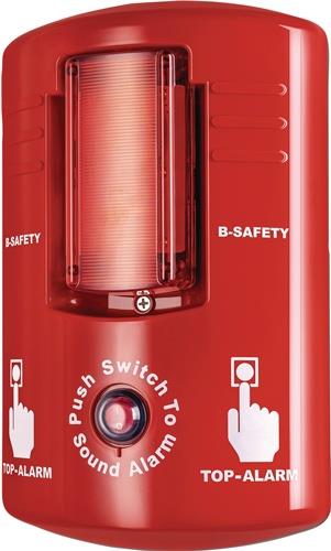 B-SAFETY Top-Alarm rot Sensor: manuell Wandmontage Signallautstärke: 100 (+/- 5 dB) dB/1m