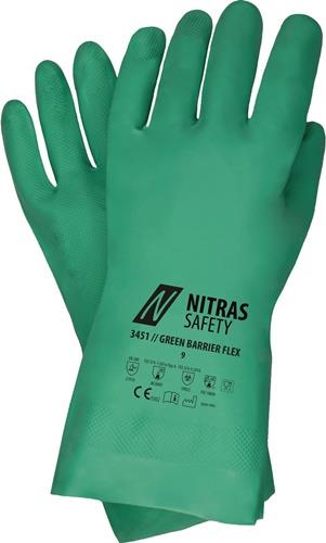 NITRAS Chemikalienschutzhandschuhe Green Barrier Flex EN 388, EN 374 PSA-Kategorie III