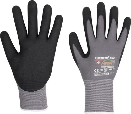 HONEYWELL Handschuhe FlexMech 663 Nylon/Elastan/Nitrilschaum EN 388