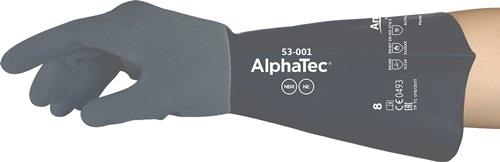 ANSELL Chemiehandschuhe AlphaTec 53-001 EN 388, EN 374, EN 407 PSA-Kategorie III 6 Paar