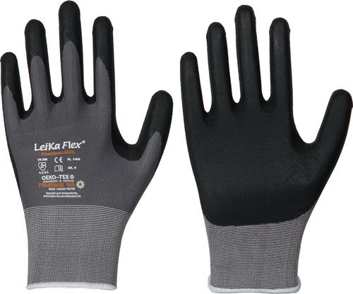 LEIPOLD Handschuhe LeiKaFlex 1466 Gr.9 grau EN420+EN388 PSA II