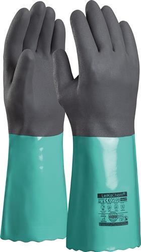 LEIPOLD Chemiehandschuh LeiKaChem® 1342 Gr.10 grün EN 388,EN 407,EN 374 PSA III