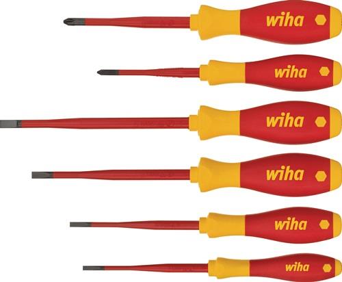 WIHA Schraubendrehersatz 6-teilig slim fix VDE