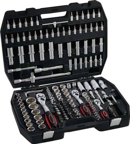 NOW Steckschlüsselsatz 171-teilig 1/4 + 3/8 + 1/2 ″ Schlüsselweiten 4-32 mm Anzahl Zähne 72/72/72 6-Kant