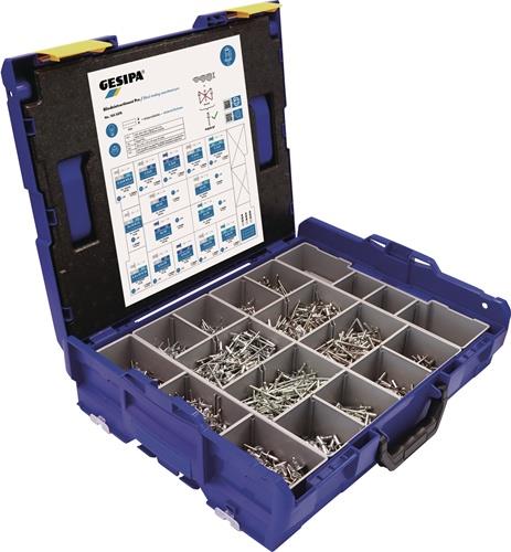 GESIPA Blindnietsortiment Pro 1578-teilig Kunststoffkoffer