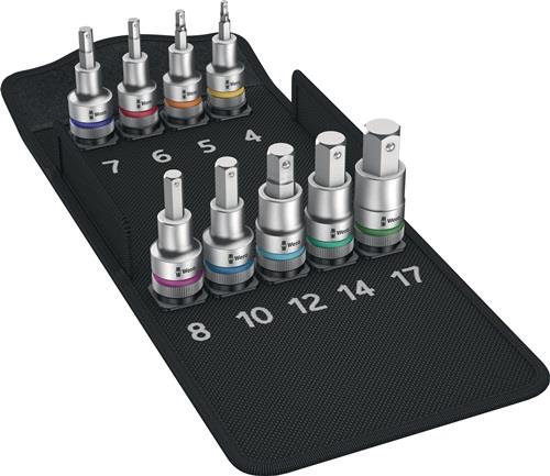 WERA Steckschlüsselsatz 8740 C HF 1 9-teilig 1/2 ″ 4 - 17 mm für Innen-6-kant