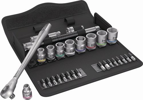 WERA Steckschlüsselsatz 29-teilig 3/8 ″ Schlüsselweiten 8-19 mm