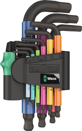 WERA Winkelschraubendrehersatz 950/9 9-teilig Kunststoffhalter SW 1,5 - 10 mm kurz Kugelkopf