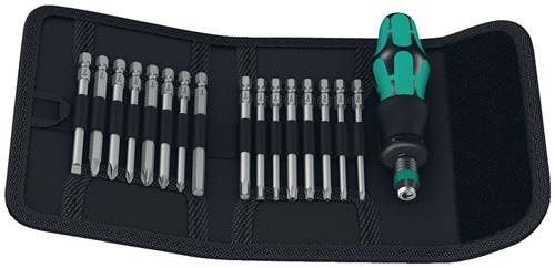 WERA Schraubendrehersatz mit Handhalter und Wechselklingen