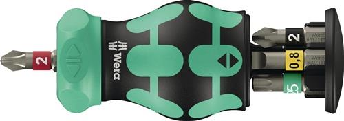 WERA Magazinbithalter KK Stubby Magazin RA 2 6-tlg.BZT Schlitz/PH/PZ/TORX®
