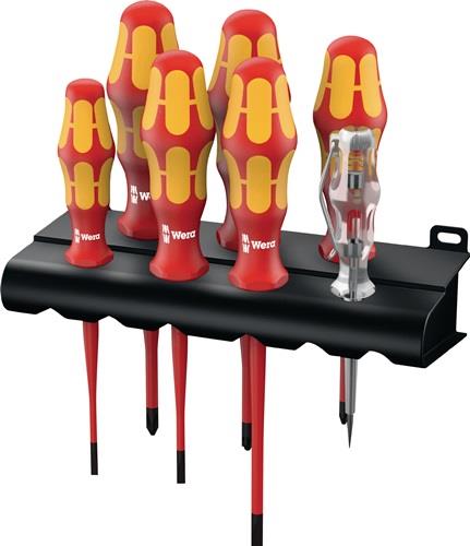 WERA Schraubendrehersatz 160 iS/7 7-teilig Schlitz / PH / +-(SL / PZD) extra slim VDE