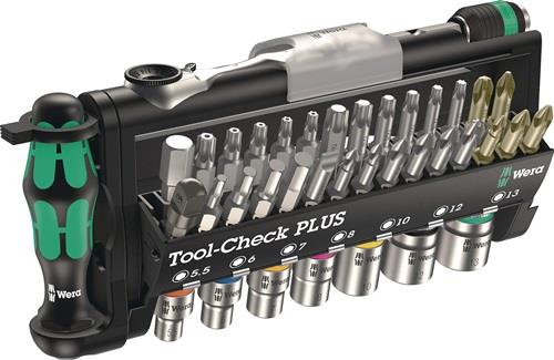 WERA Bit-/Steckschlüsselset Schlitz/PH/PZD/T/Knarre/7 Nüsse