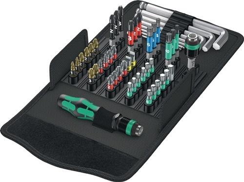 WERA Bitsortiment KK 100 52-teilig Schlitz/PH/PZD/TX/6Kt.