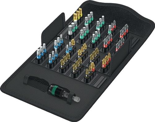 WERA Bitsortiment Bit-Safe 61 BiTorsion 1 61-teilig Schlitz/PH/PZD/TX/6Kt.