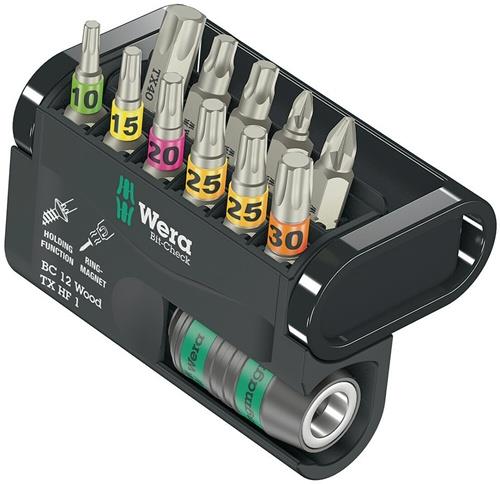 WERA Bitsortiment Bit-Check 12 Wood TX HF 1 12-tlg.PZD/TX-HF/TX