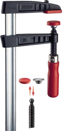 BESSEY Temperguss-Schraubzwinge TG Spann-W.800mm A.175mm Holzgr.32x10mm