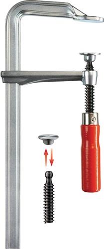 BESSEY Ganzstahlschraubzwinge GZ Spann-W.100mm A.60mm Holzgriff