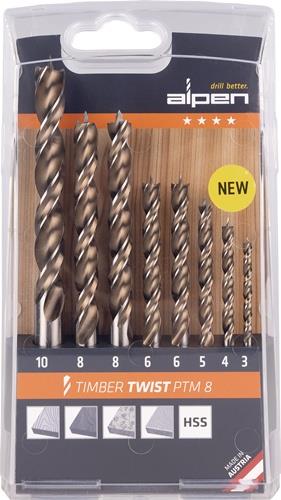 ALPEN Holzspiralbohrersatz TIMBER TWIST