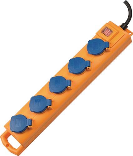 BRENNENSTUHL Steckdosenblock Super Solid SL 554 16 A 230 V schwarz Steckdosen 5 2 m H07RN-F 3 x 1,5 mm²