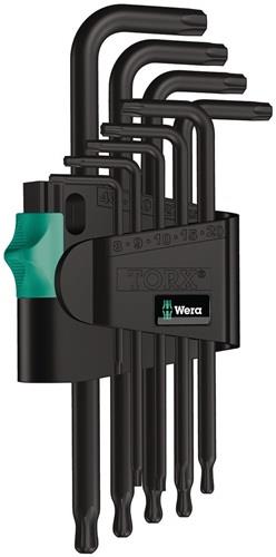 WERA Winkelschlüsselsatz 967/9 TX 1 9-teilig T8 - T40 mit Kugelkopf Kunstoffhalter
