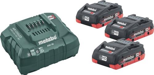 METABO Akku-Set Basic 4,0 LiHD 18 V 3 x 4 (LiHD) Ah