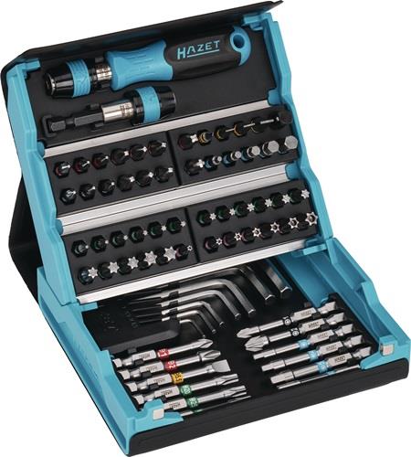 HAZET Bitsortiment SmartCase 2200SC-1 69-teilig Schlitz/PH/PZD/6Kt./TX/TX-Bo