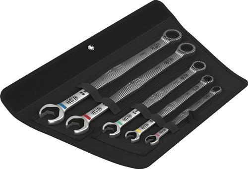 WERA Maulringratschenschlüsselsatz 6007 Joker 5 Set 1 5-teilig Schlüsselweiten 8-19 mm