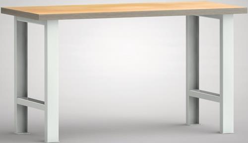 Werkbank Buche Multiplex lichtgrau
