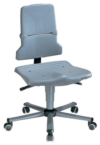 BIMOS Arbeitsdrehstuhl Sintec A Rollen Polypropylen grau 430-580 mm