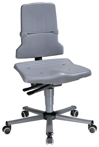 BIMOS Arbeitsdrehstuhl Sintec C Rollen Polypropylen grau 430-580 mm