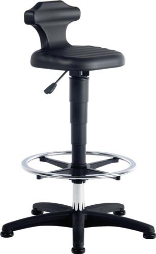 BIMOS Sitz-/Stehstuhl Flex Integralschaum Sitzhöhenverstellung 510-780 mm mit Fußring