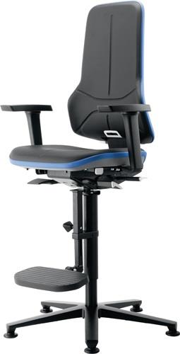 BIMOS Arbeitsdrehstuhl Neon Bodengleiter + Aufstiegshilfe Synchrontechnik