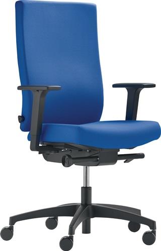 DAUPHIN Bürodrehstuhl mit Synchrontechnik Sitztiefe 380-440 mm mit Armlehnen Tragfähigkeit 110 kg