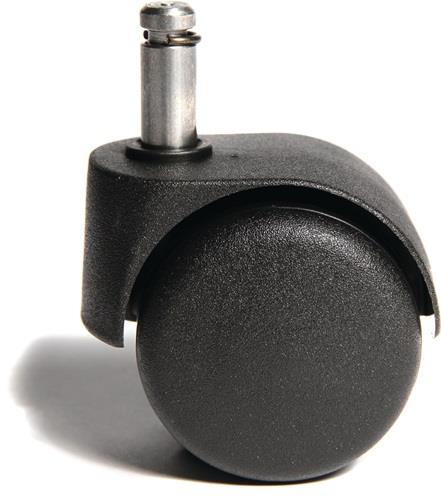 TOPSTAR Rollen für weiche Böden Rollen-Ø 50 mm passend für Bürodrehstuhl Stiftlänge 23 mm Stift-Ø 10 mm 5 St./Btl.
