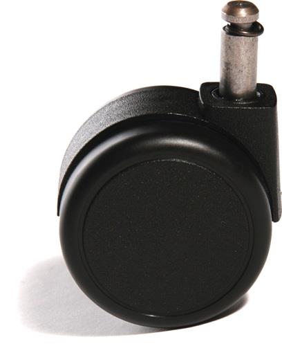 TOPSTAR Rollen für weiche Böden Rollen-Ø 55 mm passend für Bürodrehstuhl Stiftlänge 25 mm Stift-Ø 10 mm 5 St./Btl.