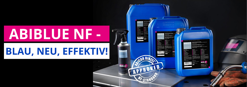 Schweißschutztrennmittel ABIBLUE NF von Abicor Binzel®