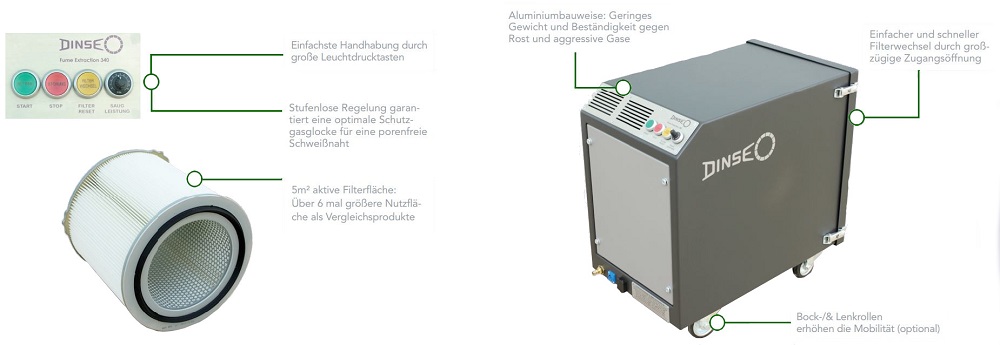 Absauganlage FE 340 Details