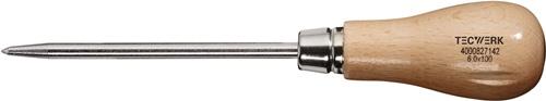 TECWERK Vorstecher / Aufreiber Holzheft Gesamtlänge 190 mm