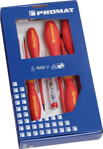 PROMAT Schraubendrehersatz slim