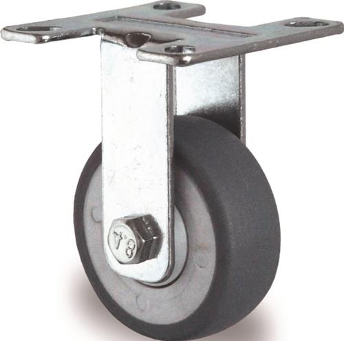 TECWERK Bockrolle Vollgummi Kugellager