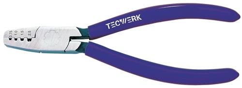 TECWERK Aderendhülsenzange Kunststoffüberzug