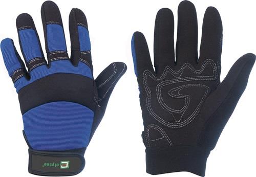ELYSEE Kunstlederhandschuhe Master Gr.9 schwarz/blau Kunstleder